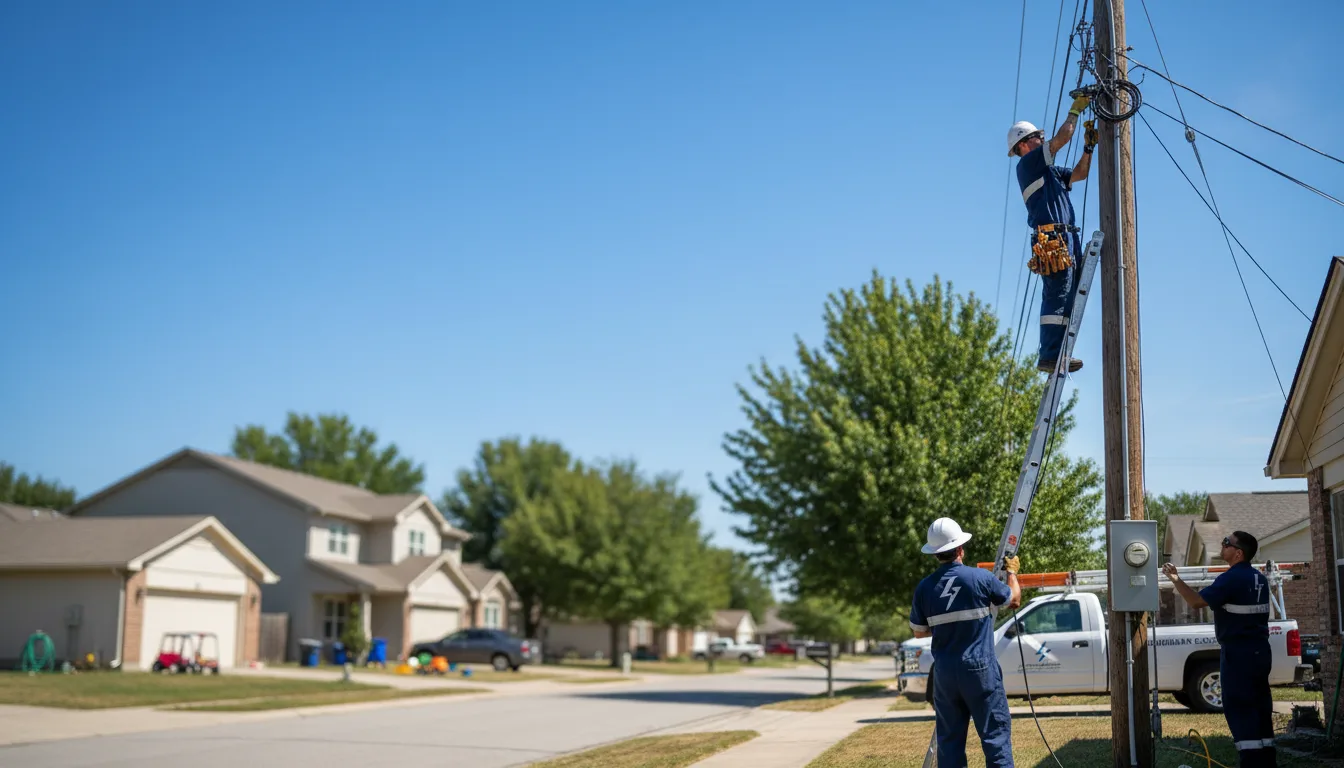 Residential electrician providing installation services in Sterlington, LA